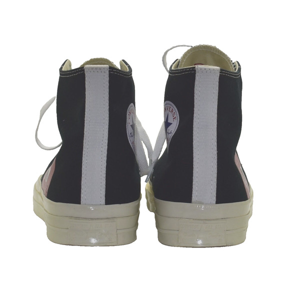 C5 NEW CONVERSE PLAY COMME DES GARCONS Black Canvas Sneaker Shoes Size 11 $125 - Picture 5 of 9